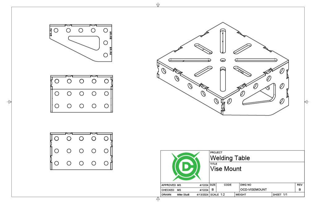 Vise Mount DXF File