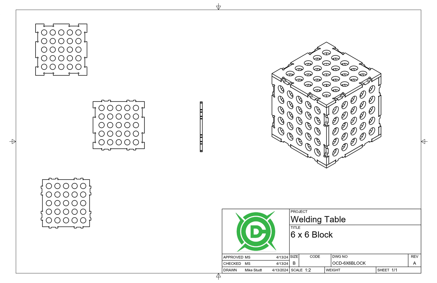 6 x 6 Fab Block