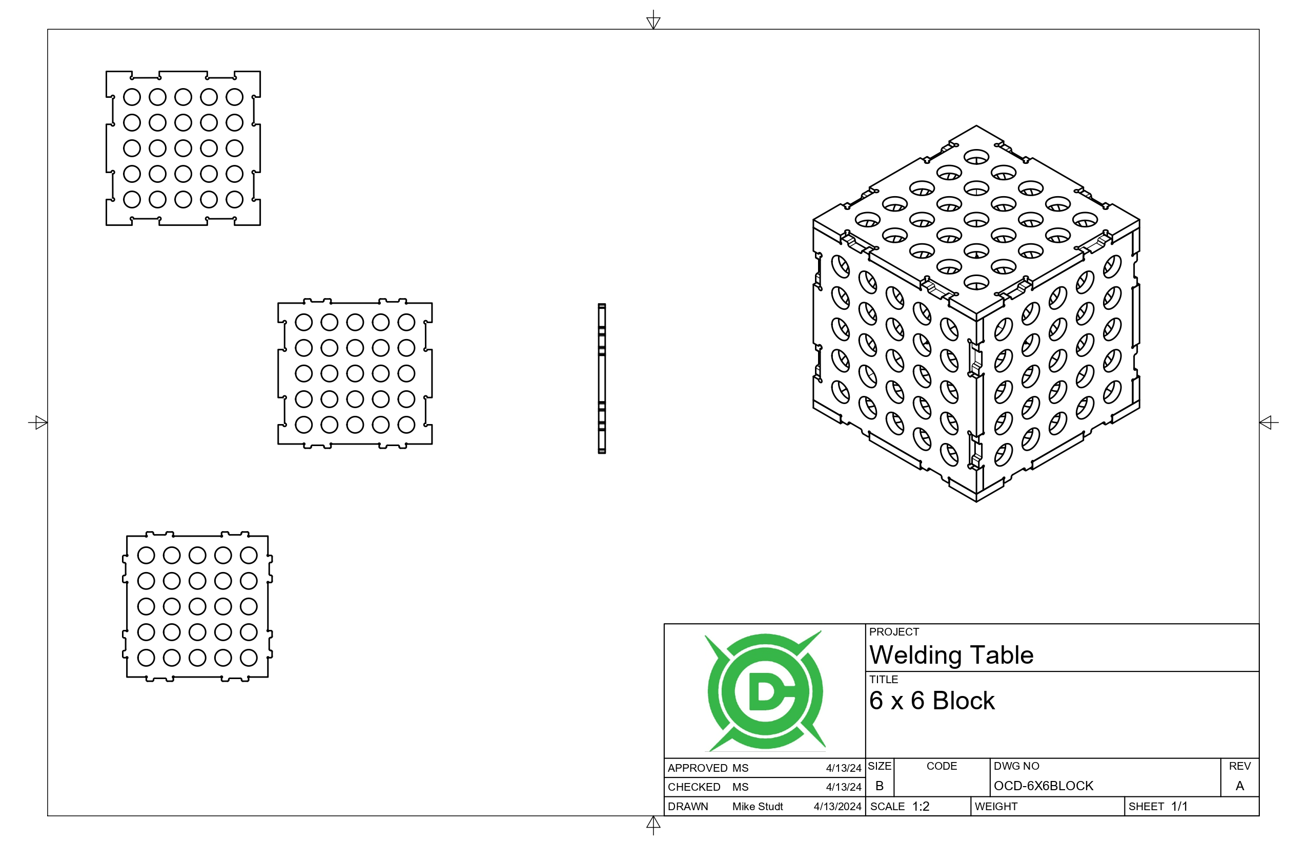 6 x 6 Fab Block – Overland Custom Design