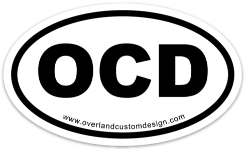 OCD Oval Sticker